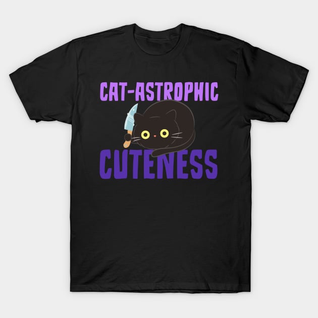 Cat- Astrophic Cuteness Cat T-Shirt by Cauldron Clothing